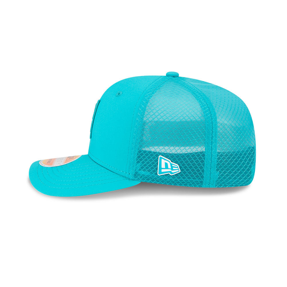 Men's Miami Dolphins New Era Aqua 2025 NFL Sideline Heat 9SEVENTY Adjustable Hat - Pro Jersey Sports
