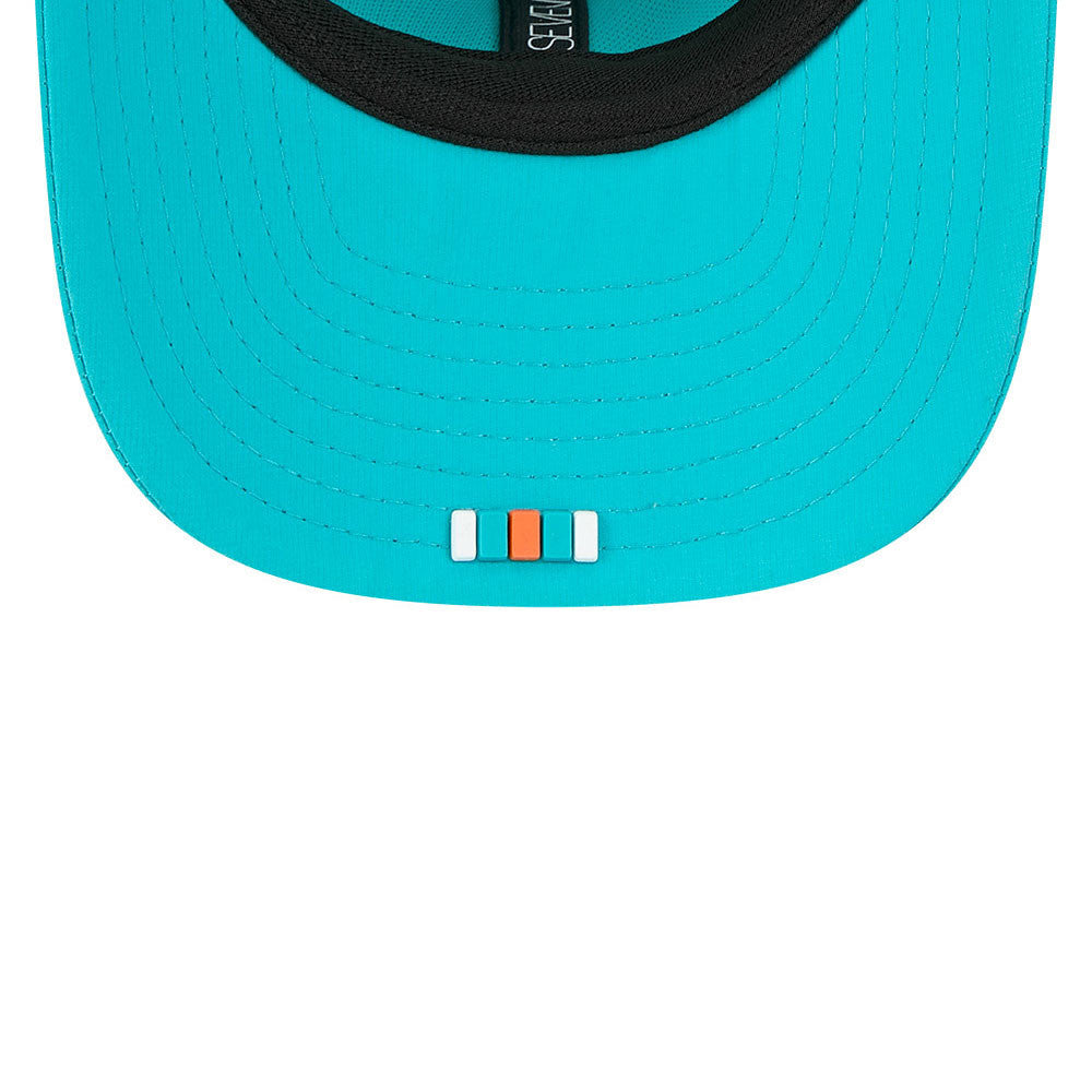 Men's Miami Dolphins New Era Aqua 2025 NFL Sideline Heat 9SEVENTY Adjustable Hat - Pro Jersey Sports