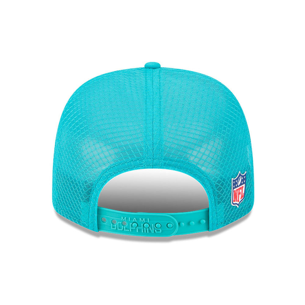 Men's Miami Dolphins New Era Aqua 2025 NFL Sideline Heat 9SEVENTY Adjustable Hat - Pro Jersey Sports