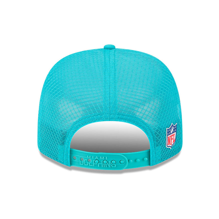 Men's Miami Dolphins New Era Aqua 2025 NFL Sideline Heat 9SEVENTY Adjustable Hat - Pro Jersey Sports