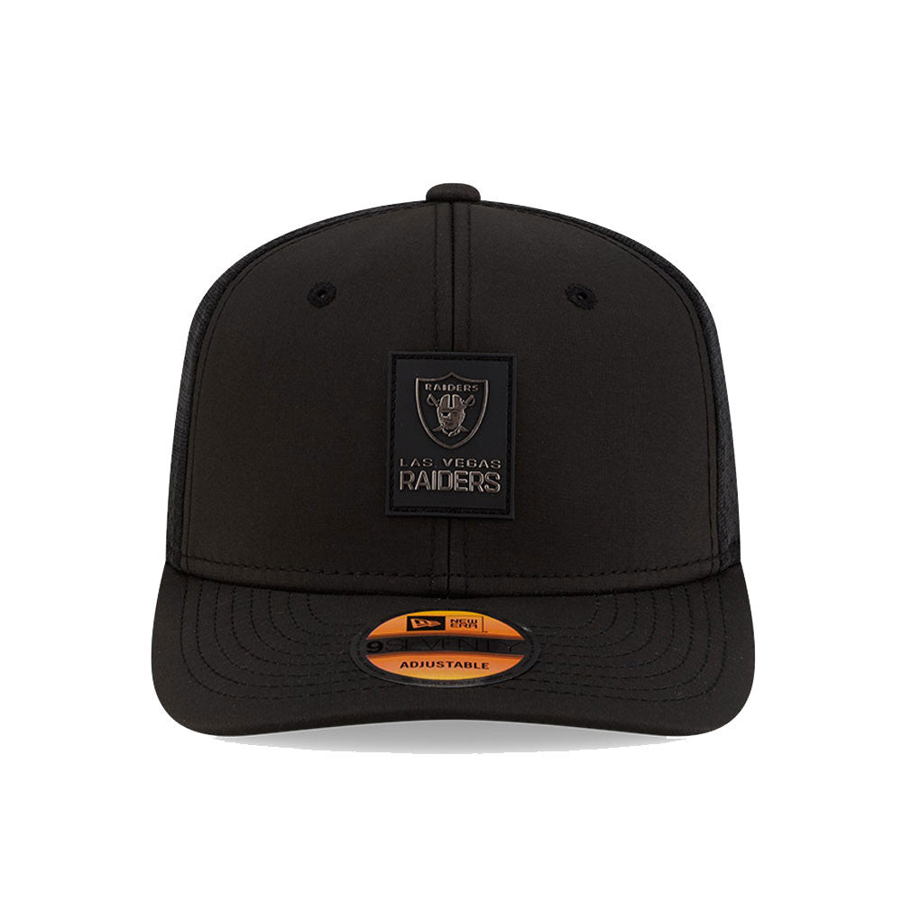 Men's Las Vegas Raiders New Era Black 2025 NFL Sideline Heat 9SEVENTY Adjustable Hat - Pro Jersey Sports