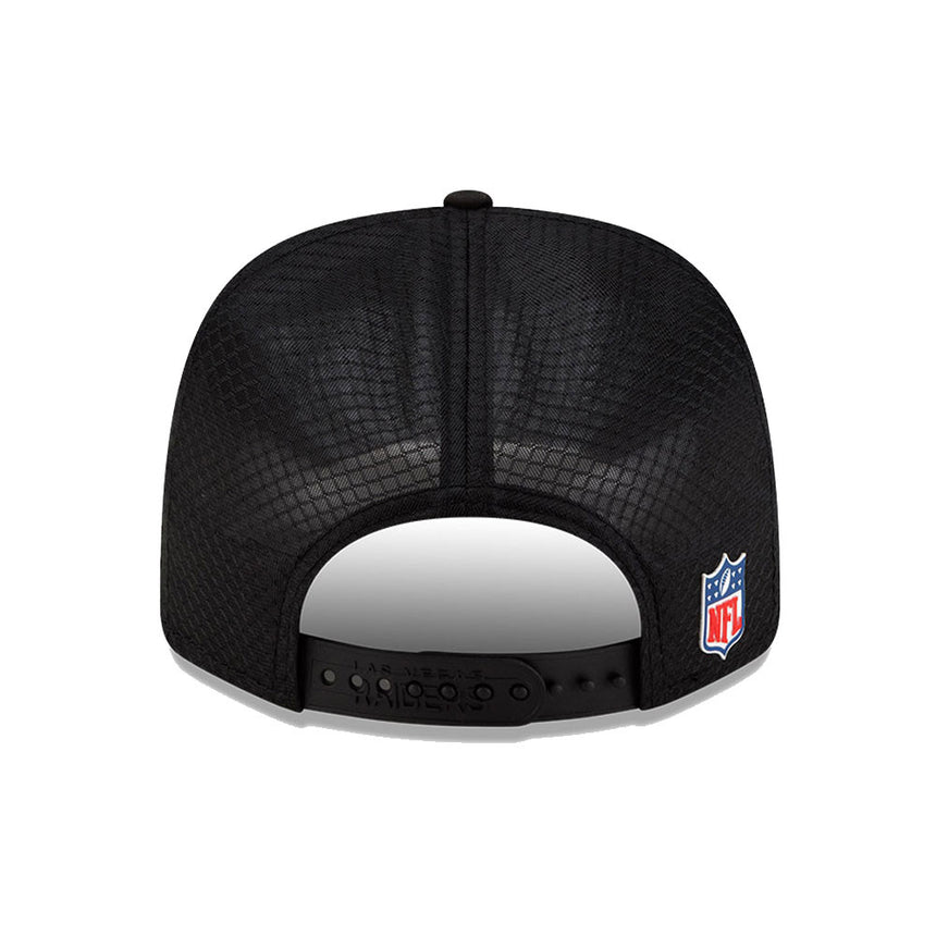 Men's Las Vegas Raiders New Era Black 2025 NFL Sideline Heat 9SEVENTY Adjustable Hat - Pro Jersey Sports