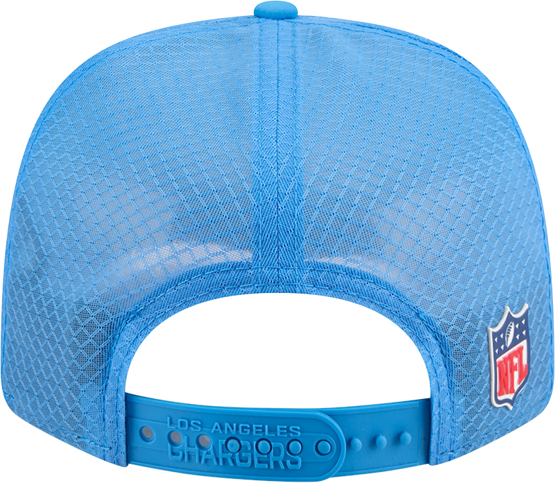 Men's Los Angeles Chargers New Era Blue 2025 Sideline 9SEVENTY Trucker Adjustable Hat - Pro Jersey Sports