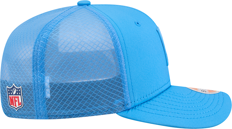 Men's Los Angeles Chargers New Era Blue 2025 Sideline 9SEVENTY Trucker Adjustable Hat - Pro Jersey Sports