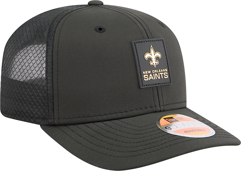 Men's New Orleans Saints New Era Blue 2025 Sideline 9SEVENTY Trucker Adjustable Hat - Pro Jersey Sports
