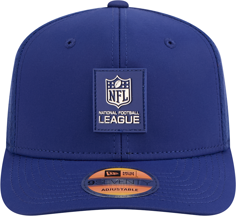 Men's NFL Logo New Era Royal 2025 Sideline 9SEVENTY Trucker Adjustable Hat - Pro Jersey Sports