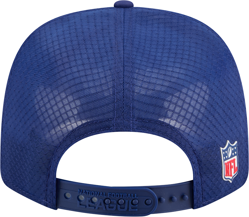 Men's NFL Logo New Era Royal 2025 Sideline 9SEVENTY Trucker Adjustable Hat - Pro Jersey Sports