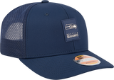 Men's Seattle Seahawks New Era Navy 2025 Sideline 9SEVENTY Trucker Adjustable Hat - Pro Jersey Sports