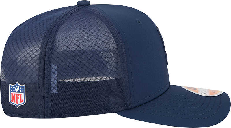 Men's Seattle Seahawks New Era Navy 2025 Sideline 9SEVENTY Trucker Adjustable Hat - Pro Jersey Sports