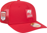 Men's Tampa Bay Buccaneers New Era Red 2025 Sideline 9SEVENTY Trucker Adjustable Hat - Pro Jersey Sports