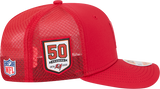 Men's Tampa Bay Buccaneers New Era Red 2025 Sideline 9SEVENTY Trucker Adjustable Hat - Pro Jersey Sports
