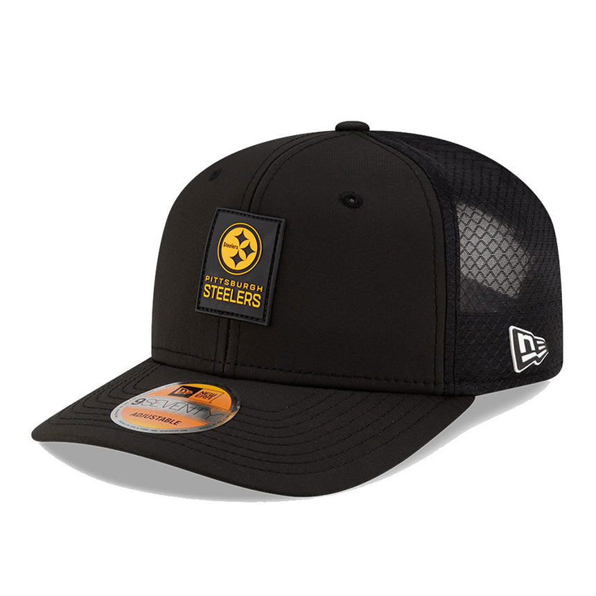Men's Pittsburgh Steelers New Era Black 2025 NFL Sideline Heat 9SEVENTY Adjustable Hat - Pro Jersey Sports