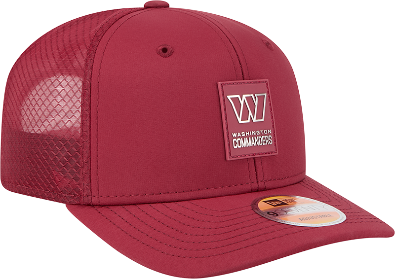 Men's Washington Commanders New Era Crimson 2025 Sideline 9SEVENTY Trucker Adjustable Hat - Pro Jersey Sports