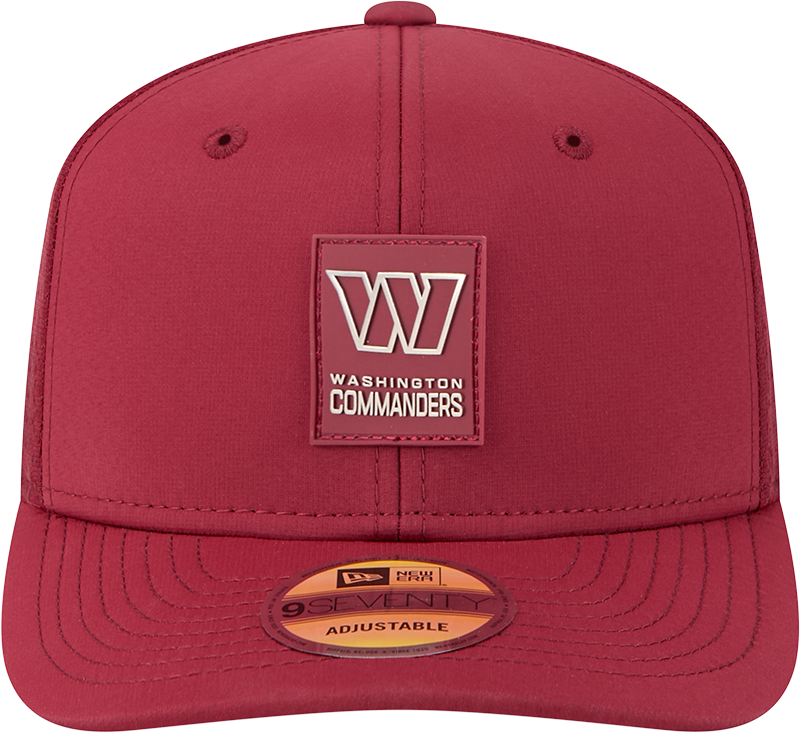 Men's Washington Commanders New Era Crimson 2025 Sideline 9SEVENTY Trucker Adjustable Hat - Pro Jersey Sports