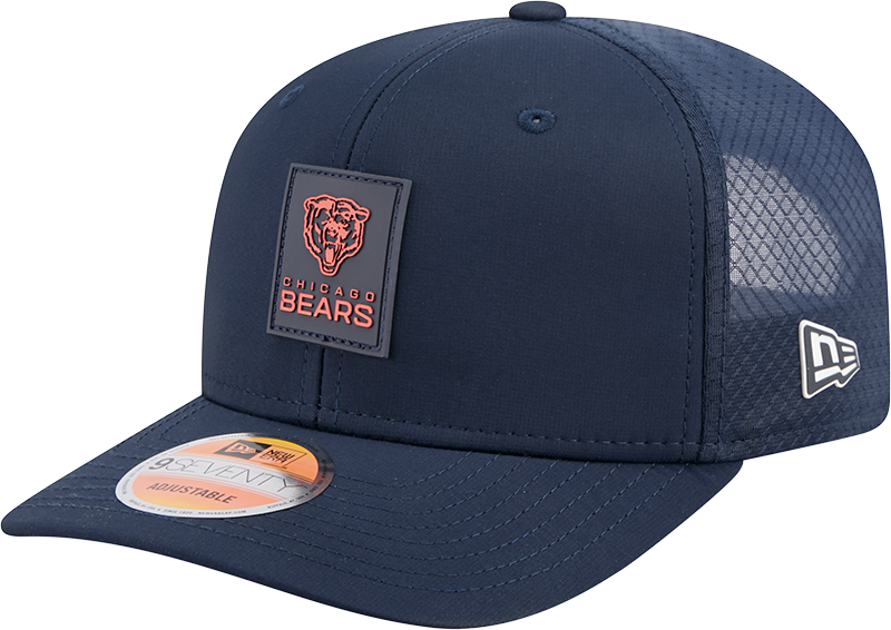 Men's Chicago Bears New Era Navy 2025 Sideline 9SEVENTY Trucker Adjustable Hat - Pro Jersey Sports