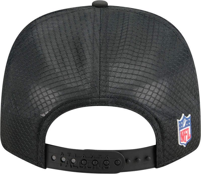 Men's Atlanta Falcons New Era Black 2025 Sideline 9SEVENTY Trucker Adjustable Hat - Pro Jersey Sports