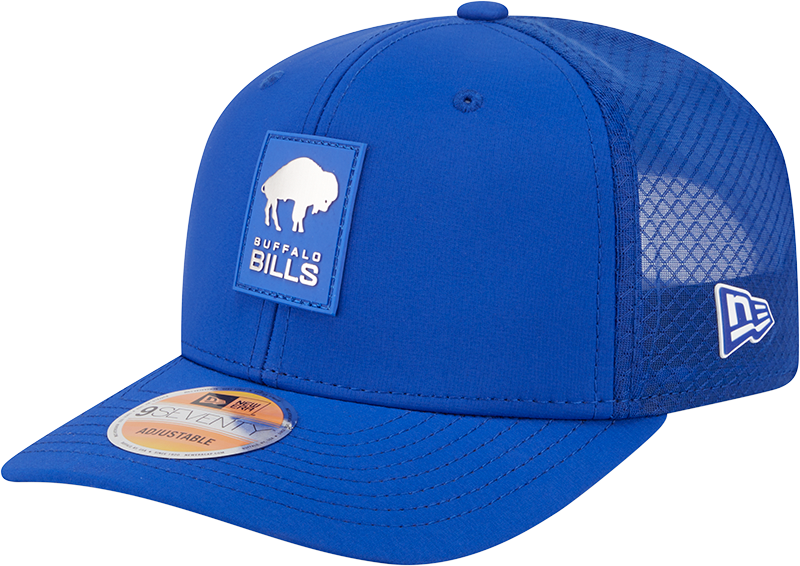 Men's Buffalo Bills New Era Royal 2025 Sideline 9SEVENTY Trucker Adjustable Hat - Pro Jersey Sports
