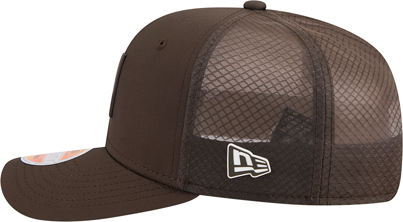 Men's Cleveland Browns New Era Brown 2025 Sideline Brownie 9SEVENTY Trucker Adjustable Hat - Pro Jersey Sports