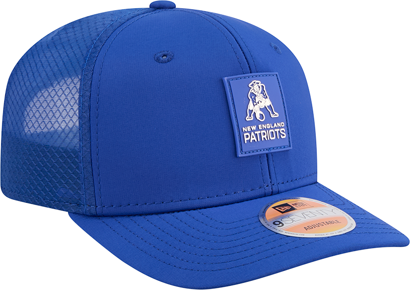 Men's New England Patriots New Era Royal 2025 Sideline 9SEVENTY Trucker Adjustable Hat - Pro Jersey Sports