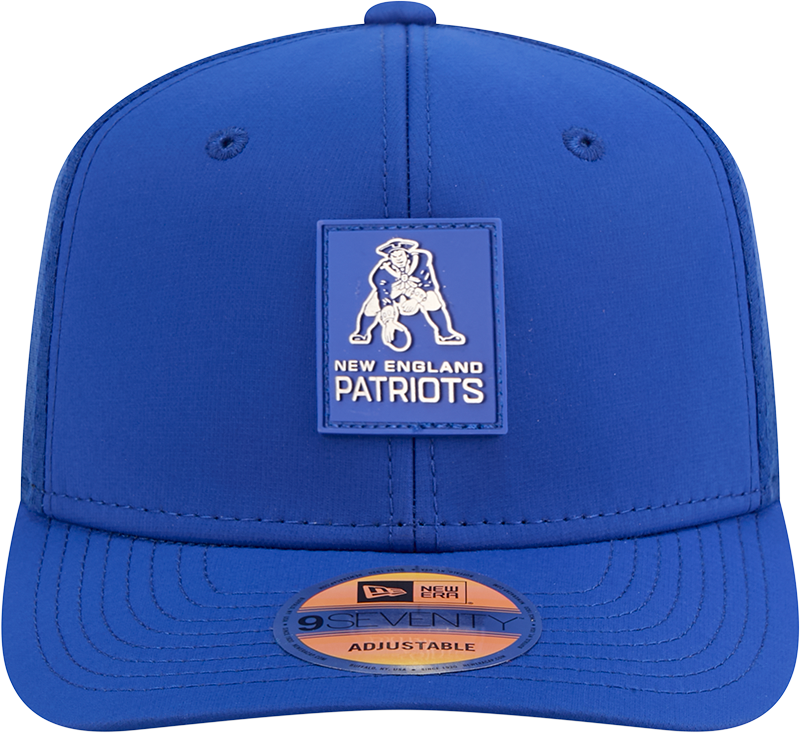 Men's New England Patriots New Era Royal 2025 Sideline 9SEVENTY Trucker Adjustable Hat - Pro Jersey Sports