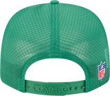 Men's Philadelphia Eagles New Era Kelly Green 2025 Sideline 9SEVENTY Trucker Adjustable Hat - Pro Jersey Sports