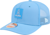 Men's Houston Oilers New Era Blue 2025 Sideline 9SEVENTY Trucker Adjustable Hat - Pro Jersey Sports