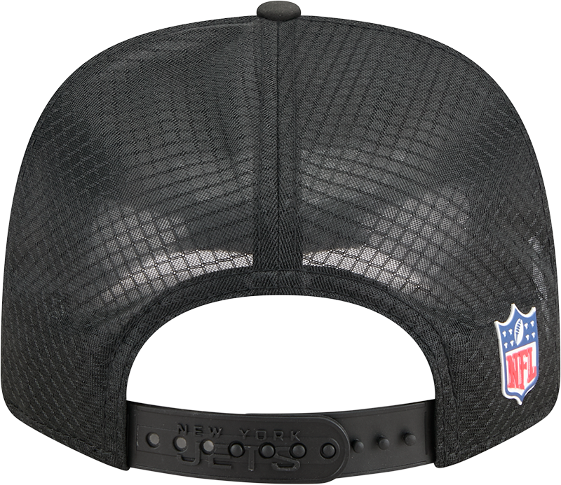 Men's New York Jets New Era Black 2025 Sideline 9SEVENTY Trucker Adjustable Hat - Pro Jersey Sports