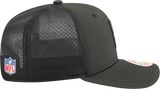 Men's New York Jets New Era Black 2025 Sideline 9SEVENTY Trucker Adjustable Hat - Pro Jersey Sports