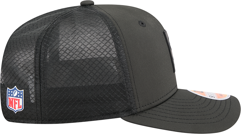 Men's New York Jets New Era Black 2025 Sideline 9SEVENTY Trucker Adjustable Hat - Pro Jersey Sports