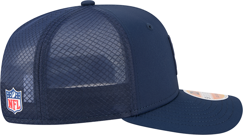 Men's Los Angeles Chargers New Era Navy 2025 Sideline 9SEVENTY Trucker Adjustable Hat - Pro Jersey Sports