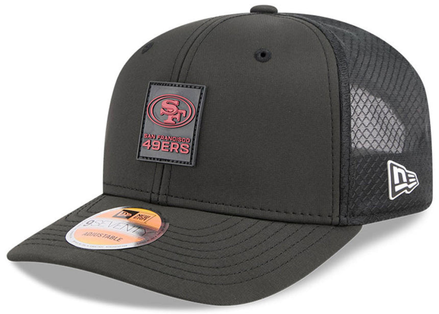 Black cap with San Francisco 49ers logo on a white background
