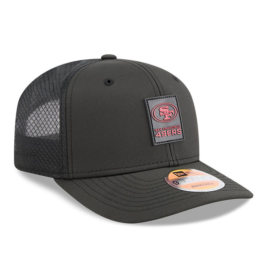 Men's San Francisco 49ers New Era Black 2025 NFL Sideline Heat 9SEVENTY Adjustable Hat - Pro Jersey Sports