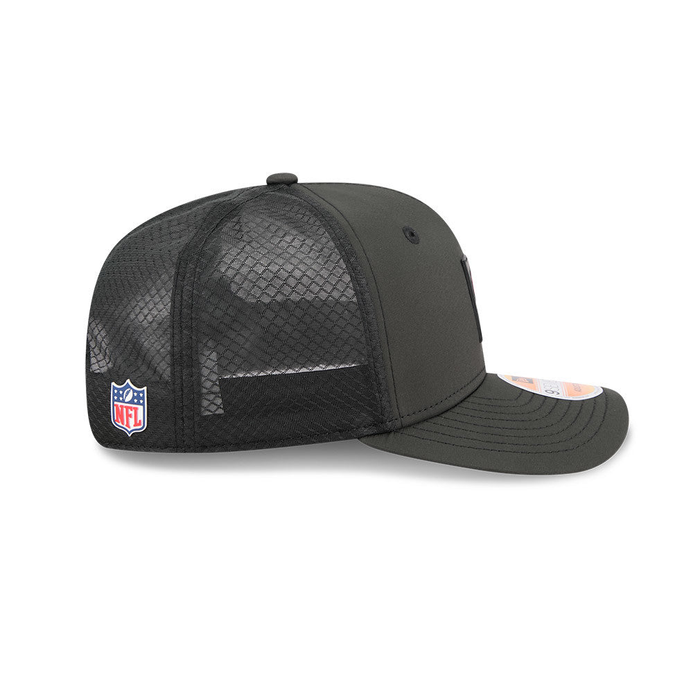 Men's San Francisco 49ers New Era Black 2025 NFL Sideline Heat 9SEVENTY Adjustable Hat - Pro Jersey Sports