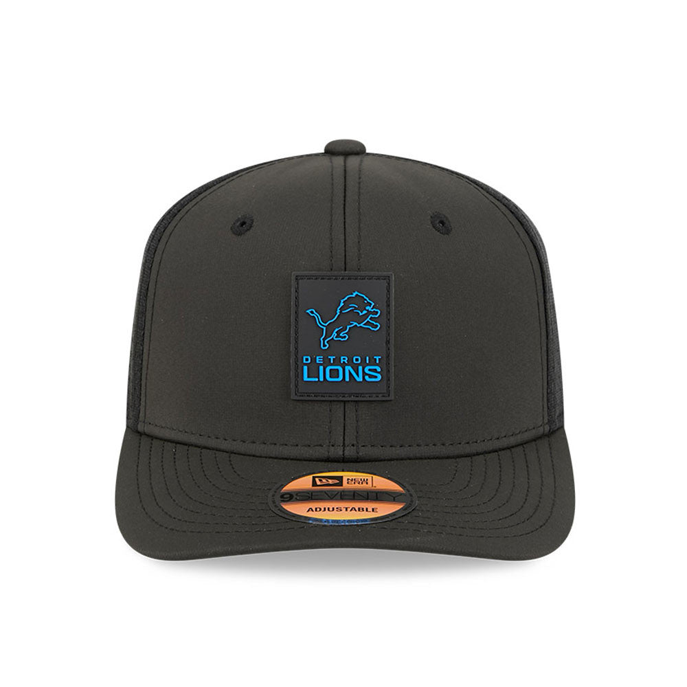 Men's Detroit Lions New Era Black 2025 NFL Sideline Heat 9SEVENTY Adjustable Hat - Pro Jersey Sports