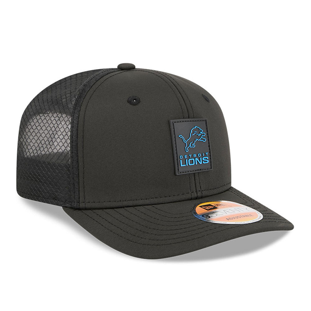 Men's Detroit Lions New Era Black 2025 NFL Sideline Heat 9SEVENTY Adjustable Hat - Pro Jersey Sports