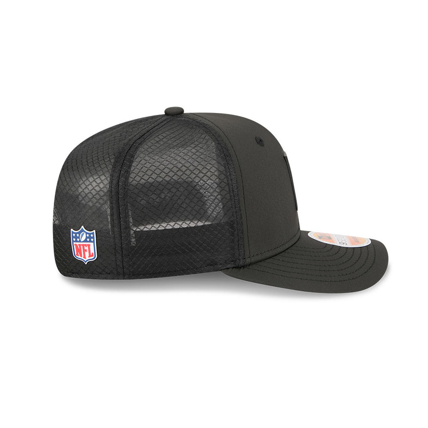 Men's Detroit Lions New Era Black 2025 NFL Sideline Heat 9SEVENTY Adjustable Hat - Pro Jersey Sports