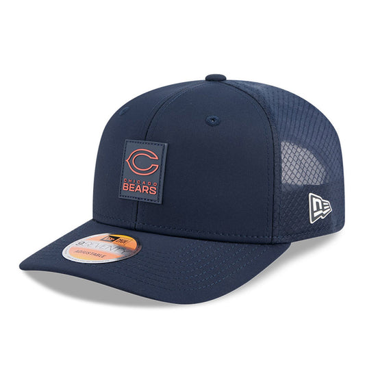 Men's Chicago Bears New Era Navy 2025 NFL Secondary Logo Sideline Heat 9SEVENTY Adjustable Hat - Pro Jersey Sports
