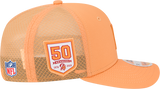 Men's Tampa Bay Buccaneers New Era Orange 2025 Sideline 9SEVENTY Trucker Adjustable Hat - Pro Jersey Sports