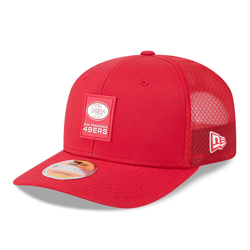 Men's San Francisco 49ers New Era Red 2025 NFL Sideline Heat 9SEVENTY Adjustable Hat - Pro Jersey Sports
