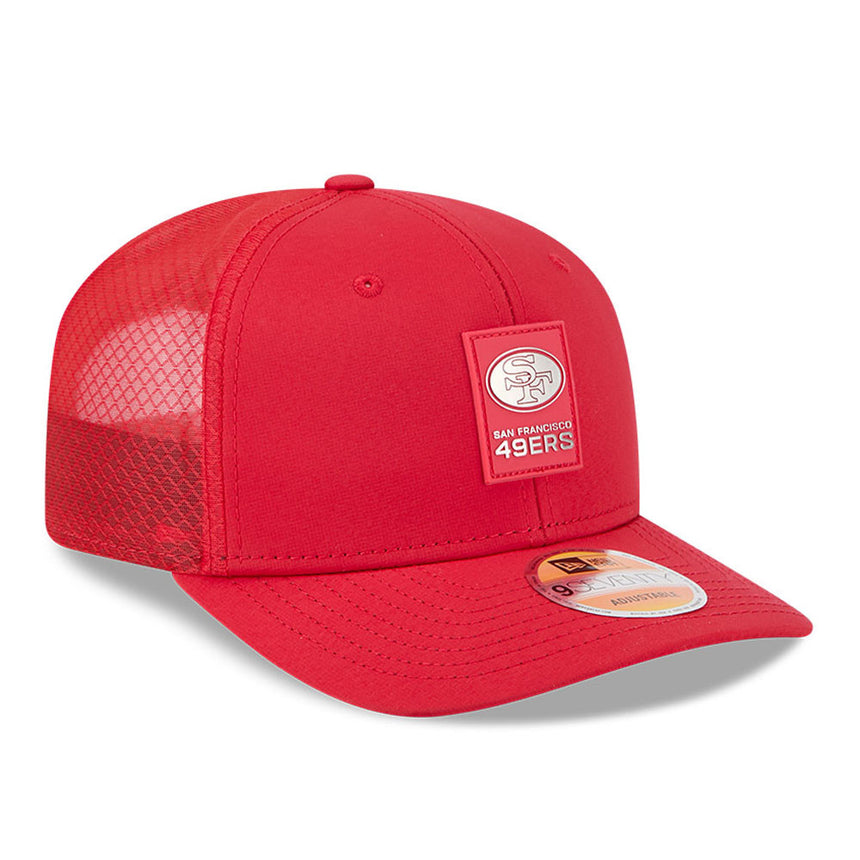Men's San Francisco 49ers New Era Red 2025 NFL Sideline Heat 9SEVENTY Adjustable Hat - Pro Jersey Sports