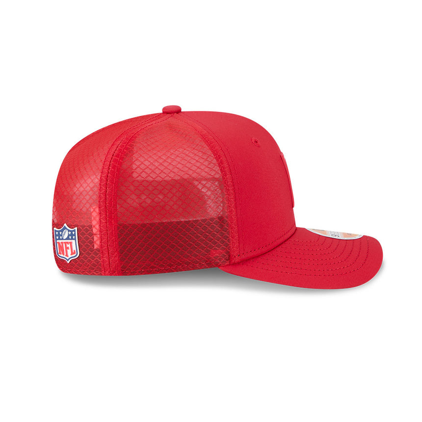 Men's San Francisco 49ers New Era Red 2025 NFL Sideline Heat 9SEVENTY Adjustable Hat - Pro Jersey Sports