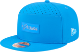 Men's Detroit Lions New Era Blue 2025 Sideline Split Panel 9FIFTY Snapback Hat - Pro Jersey Sports