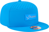 Men's Detroit Lions New Era Blue 2025 Sideline Split Panel 9FIFTY Snapback Hat - Pro Jersey Sports
