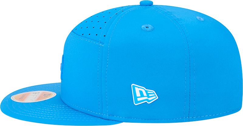 Men's Detroit Lions New Era Blue 2025 Sideline Split Panel 9FIFTY Snapback Hat - Pro Jersey Sports