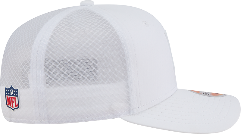 Men's Minnesota Vikings New Era White 2025 Sideline 9SEVENTY Trucker Adjustable Hat - Pro Jersey Sports