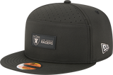 Men's Las Vegas Raiders New Era Black 2025 Sideline Split Panel 9FIFTY Snapback Hat - Pro Jersey Sports