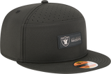 Men's Las Vegas Raiders New Era Black 2025 Sideline Split Panel 9FIFTY Snapback Hat - Pro Jersey Sports