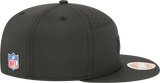 Men's Las Vegas Raiders New Era Black 2025 Sideline Split Panel 9FIFTY Snapback Hat - Pro Jersey Sports