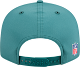 Men's Philadelphia Eagles New Era Green 2025 Sideline Split Panel 9FIFTY Snapback Hat - Pro Jersey Sports