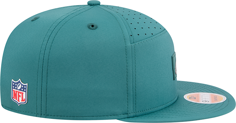 Men's Philadelphia Eagles New Era Green 2025 Sideline Split Panel 9FIFTY Snapback Hat - Pro Jersey Sports